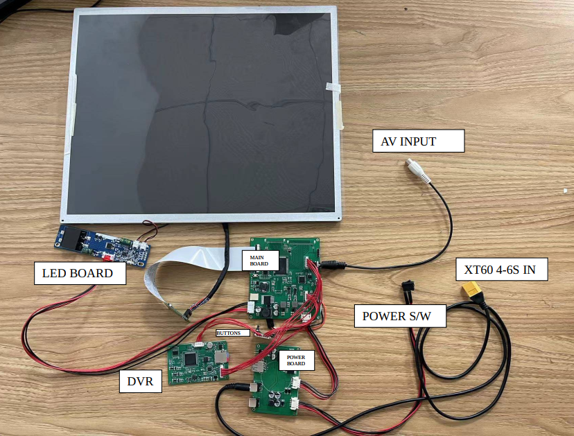 <strong>Hawkeye 17 inch 4:3 ratio 1000lux high brightness FPV Monitor with DVR set</strong>