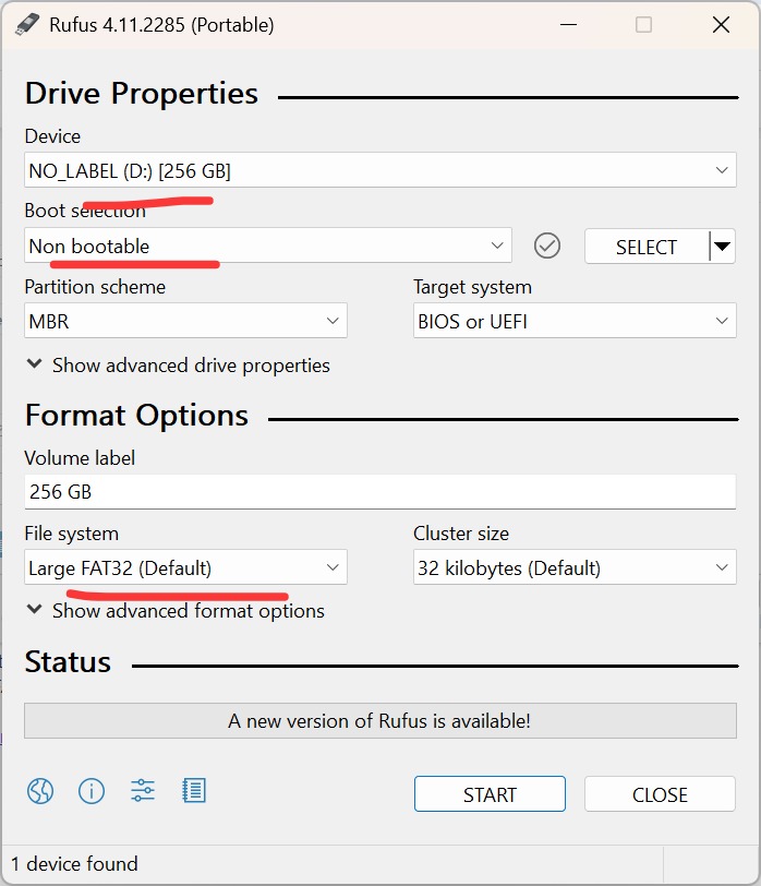 SD card format tools