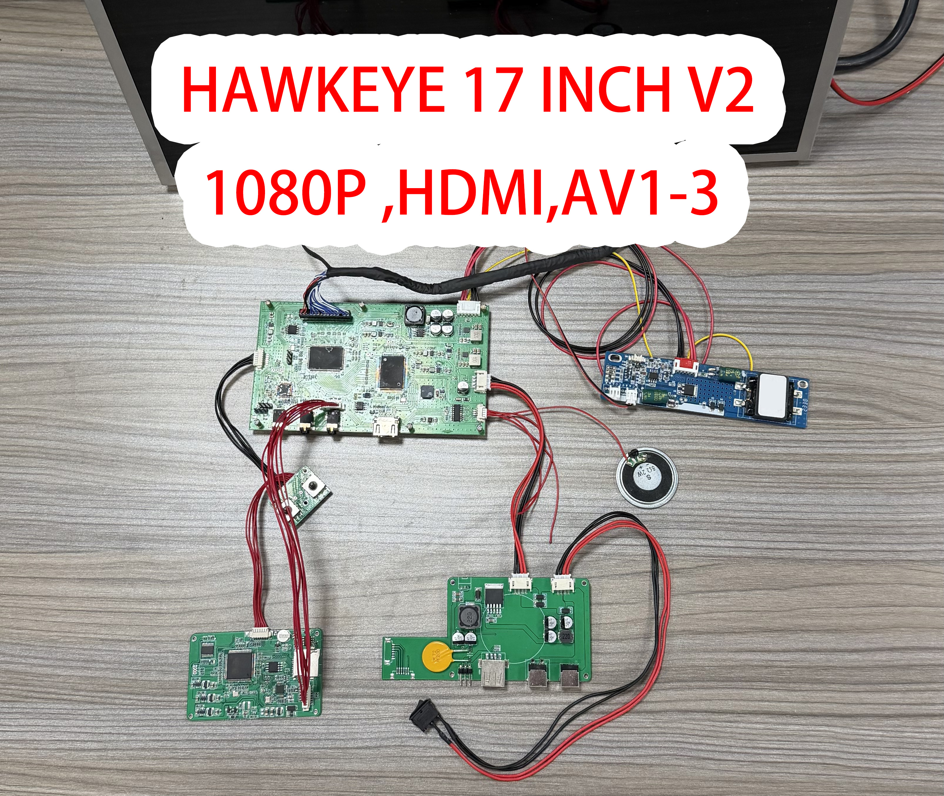 <strong>Hawkeye 17 inch  V2 1080P 1000lux high brightness  Monitor with DVR set</strong>